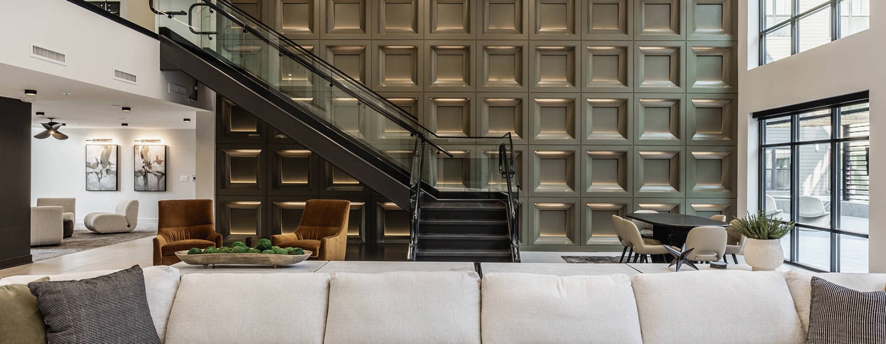 vast, open lobby with large windows