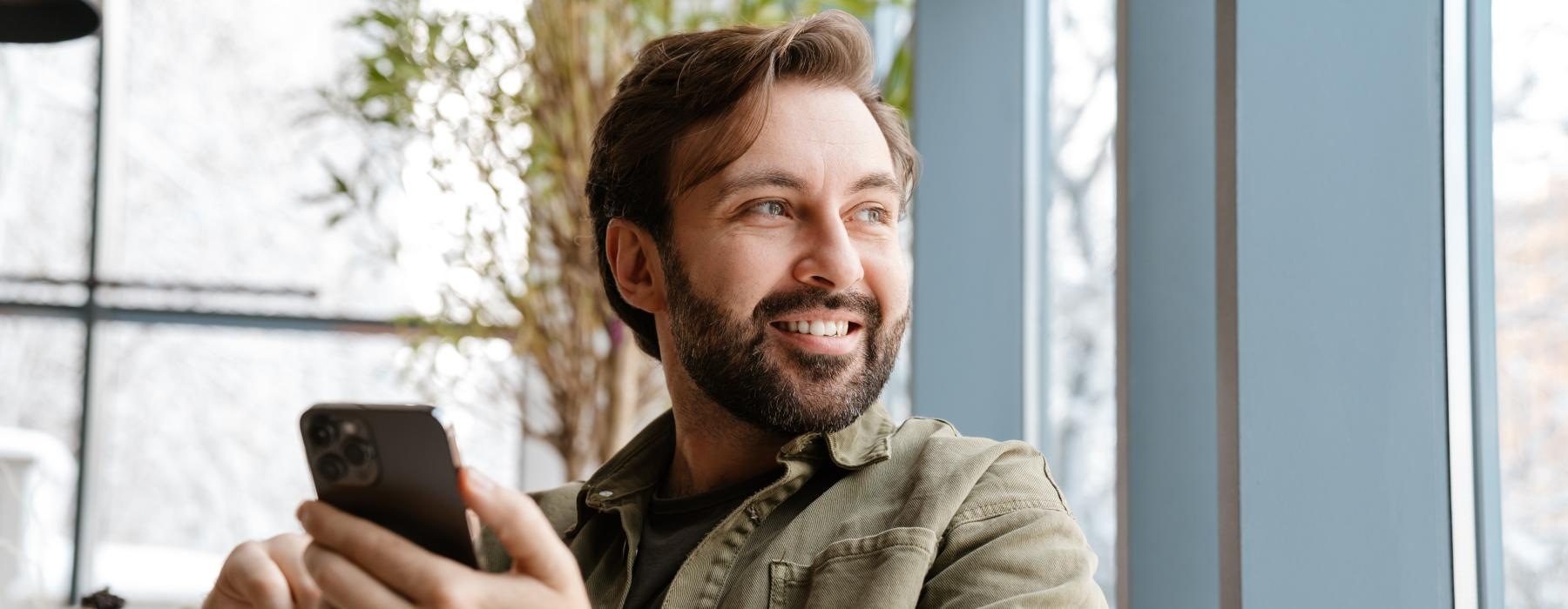 a person holding a phone